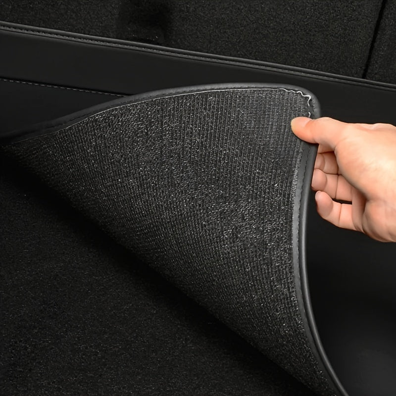Alfombrilla de cuero sintético para maletero trasero para Tesla Model Y/3, revestimiento de carga para todo el clima