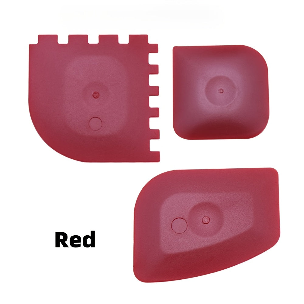 Juego de 3 raspadores de plástico multiusos para limpieza de paredes de cocina, cristales y suelos