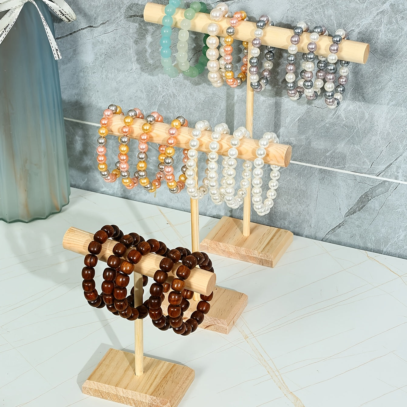 Bracelet Display Rack for Jewelry Necklaces Chains Organizer Wall Mount Storage Stand