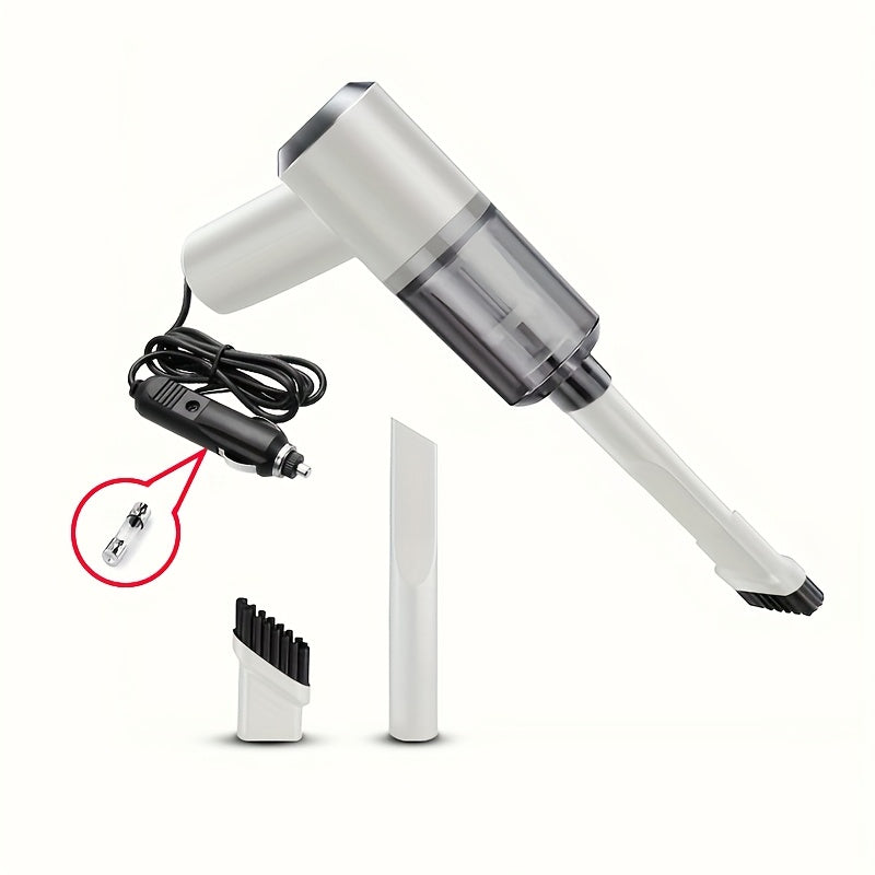Aspiradora de coche de alta succión con accesorios negro 12V 200W ABS duradero