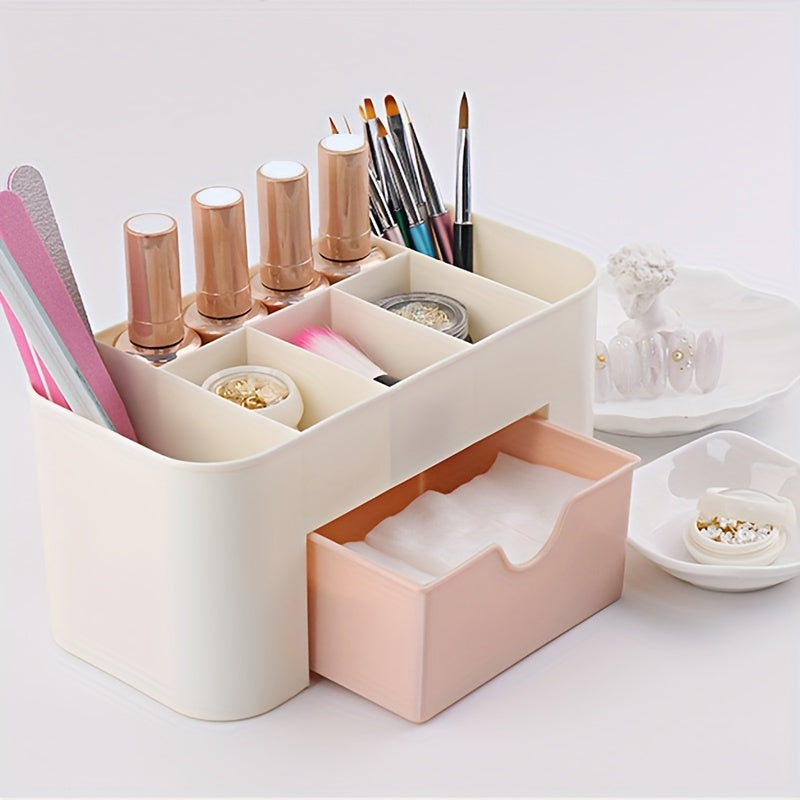 Organizador de cajones para almacenamiento de maquillaje con múltiples cuadrículas, diseño nórdico para la organización del hogar