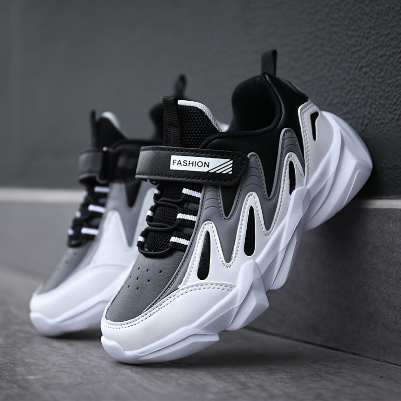 Детские кроссовки для мальчиков для активного отдыха, нескользящая мягкая подошва, осень-зима