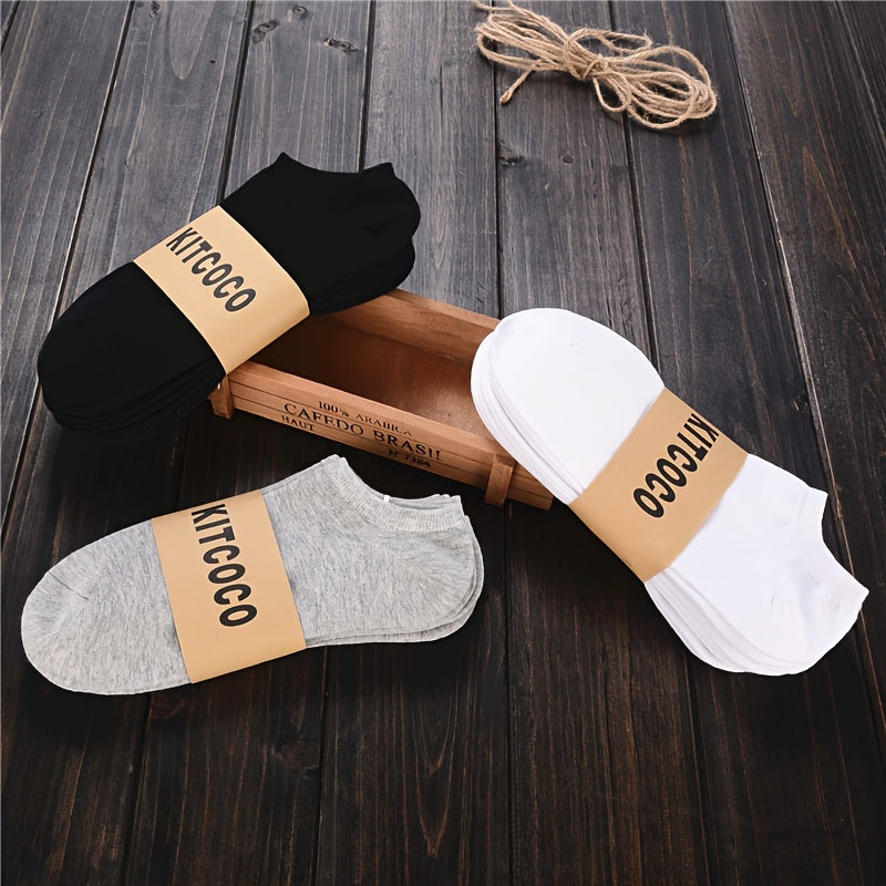 Barcha mavsumlar uchun 5 juft erkaklar uchun ko'p funksiyali sport ankle paypoqlari, shu jumladan nafas oladigan qisqa paypoqlar va ko'rinmas paypoqlar.