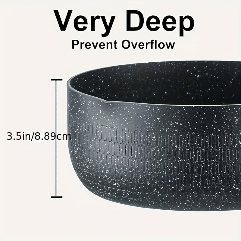 Non-Stick Black Ramen Pot and Skillet Set with Cool Handle, 19.81cm and 21.84cm