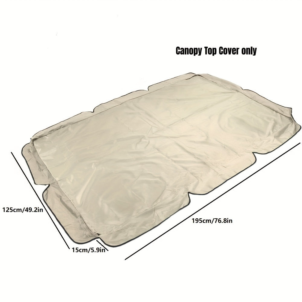 Waterproof Sun-Resistant Patio Swing Canopy Cover 190T Polyester Taffeta