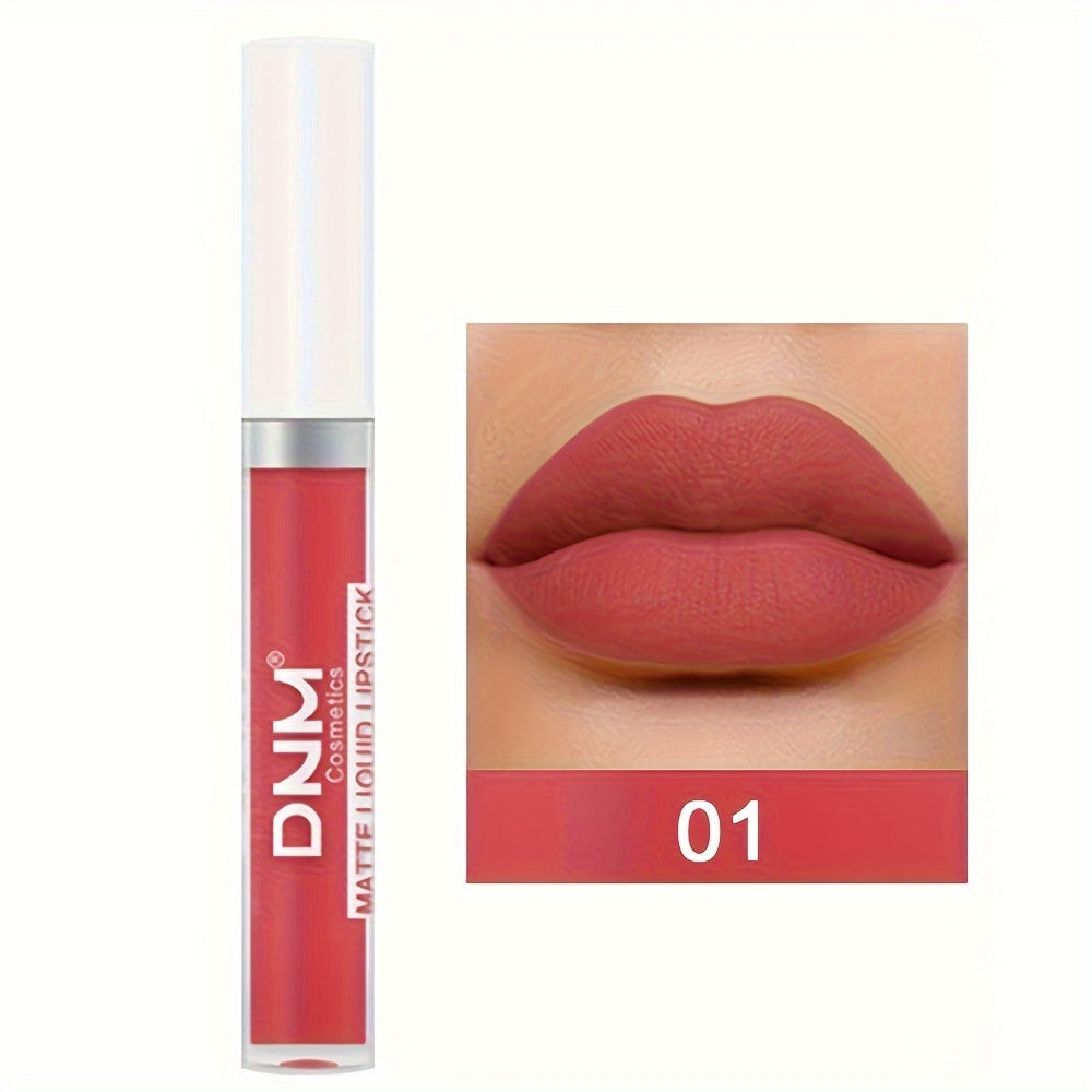 Brillo de labios mate a prueba de agua de larga duración para mujer con múltiples colores