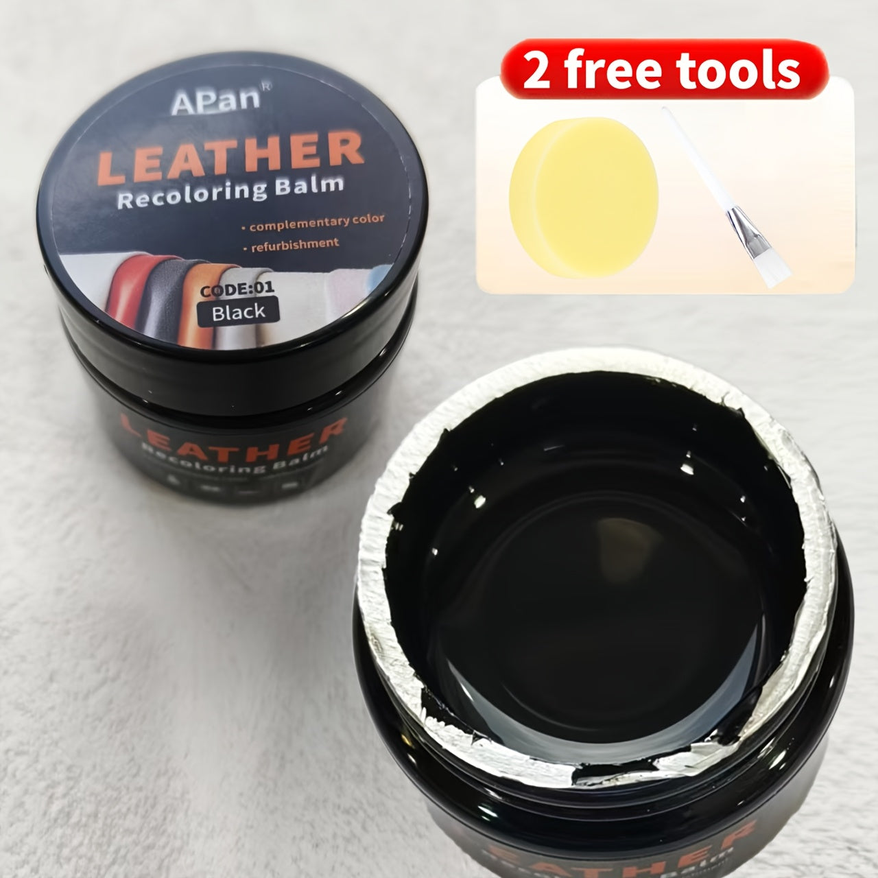 PU Leather Dyeing Paste 30g/1.05oz for Restoring Faded and Scratched Leather