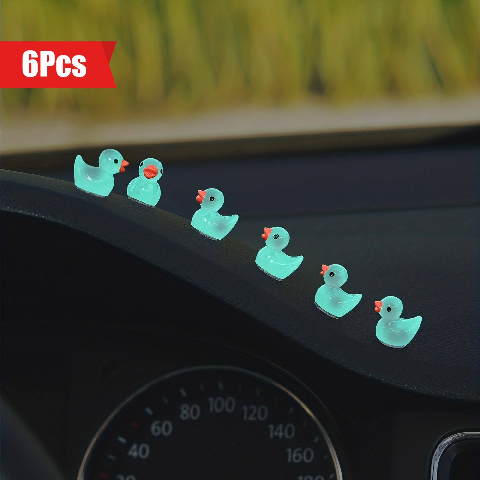 6 dona Yorituvchi O'rdak Avtomobil Ichki Dekoratsiyalari Markaziy Konsol Aksesuarlar