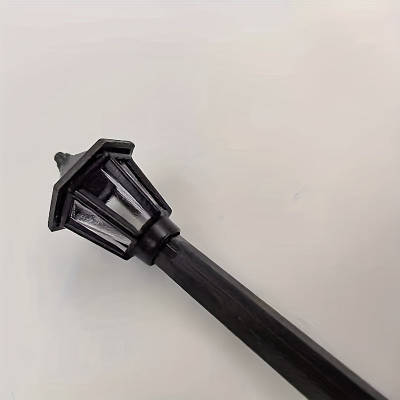 5 piezas de decoraciones de luces de Navidad para calle con micro paisaje de lámpara de aceite retro y luces de modelo