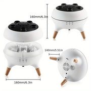 Humidifier with Color Lights and Adjustable Timer for Home Office Use