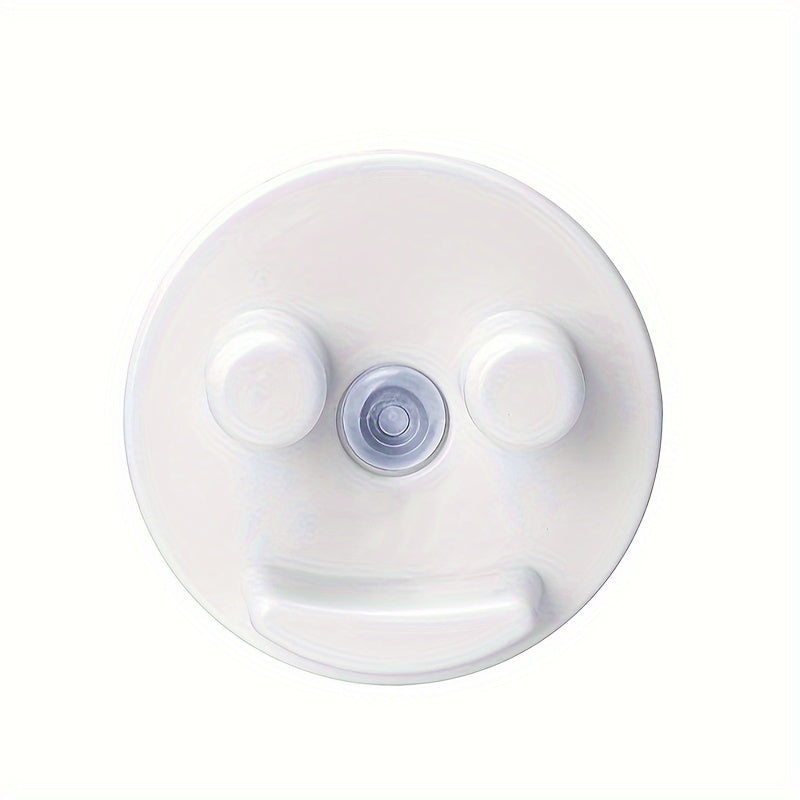 Organizador de fregadero con ventosa blanca para cocina y baño con diseño de drenaje automático