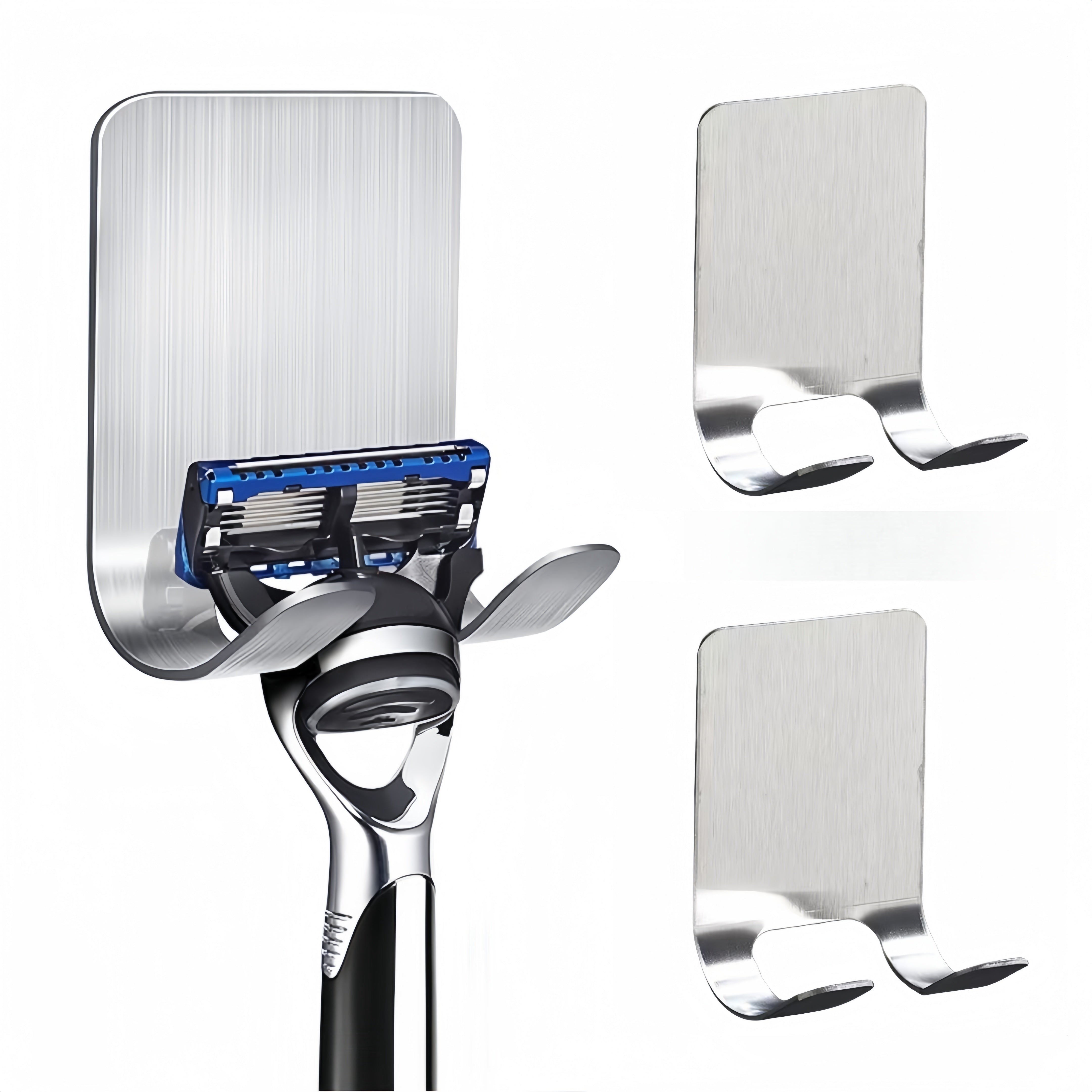 Razor Holder Stainless Steel Bathroom Organizer Rustproof Clear