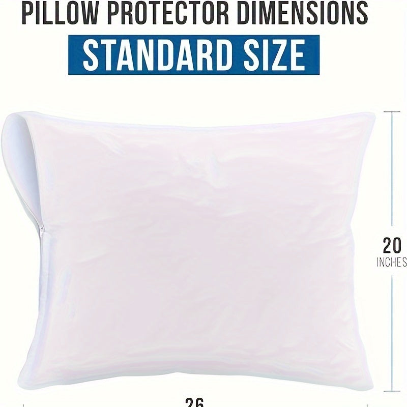 Water-Resistant Zippered Pillow Covers 100% Polyester Machine Washable