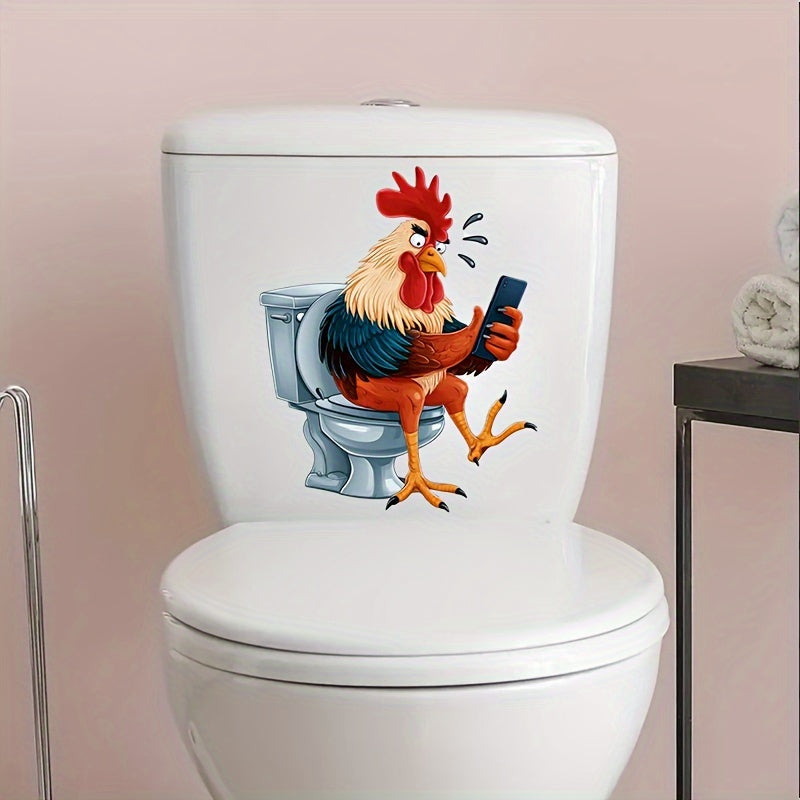 Rooster Wall Stickers for Home Decoration Water Tank Toilet Seat Water Tank Decor
