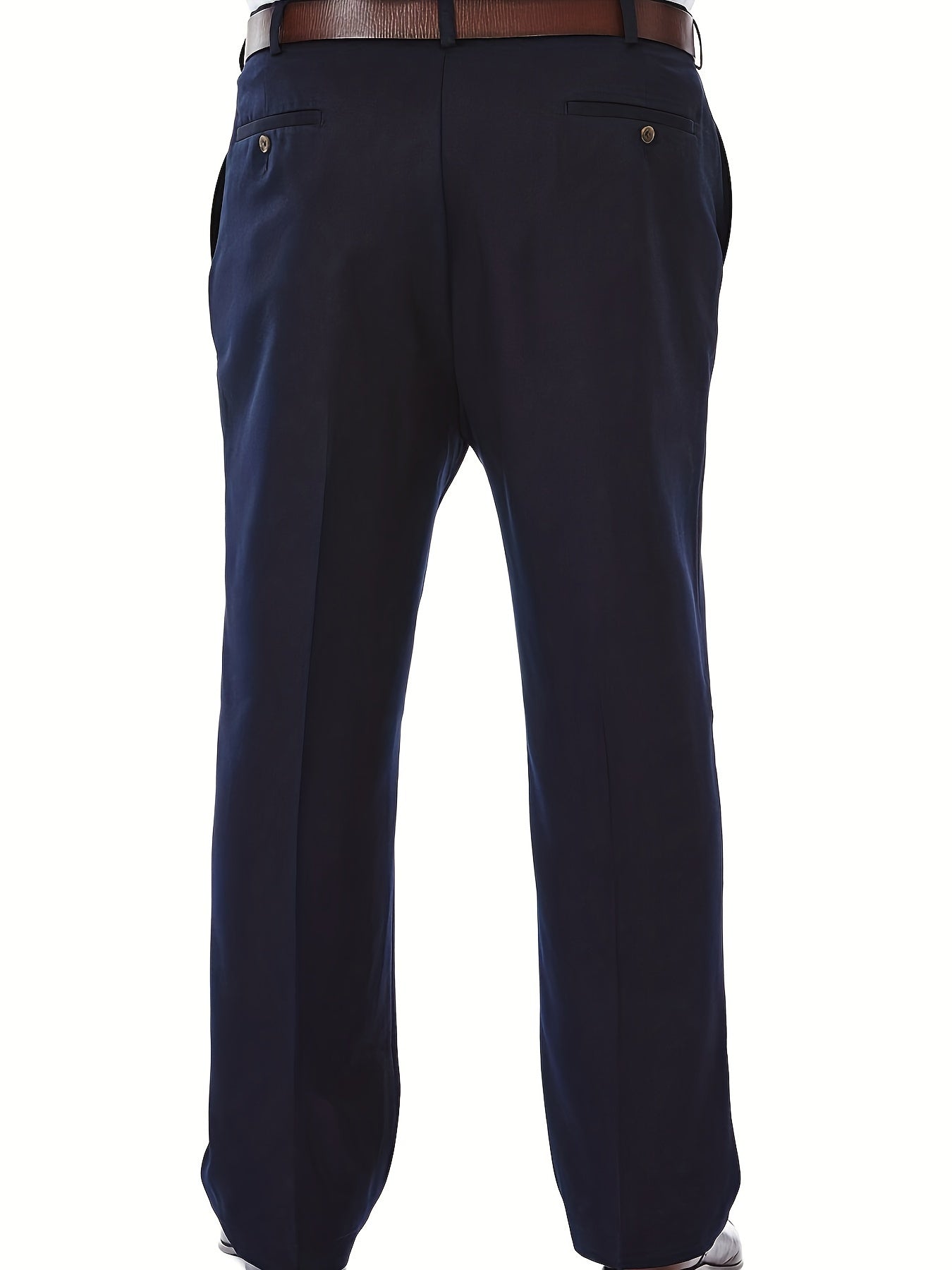 Мужские классические брюки из плотного полиэстера большого размера для официальных мероприятий