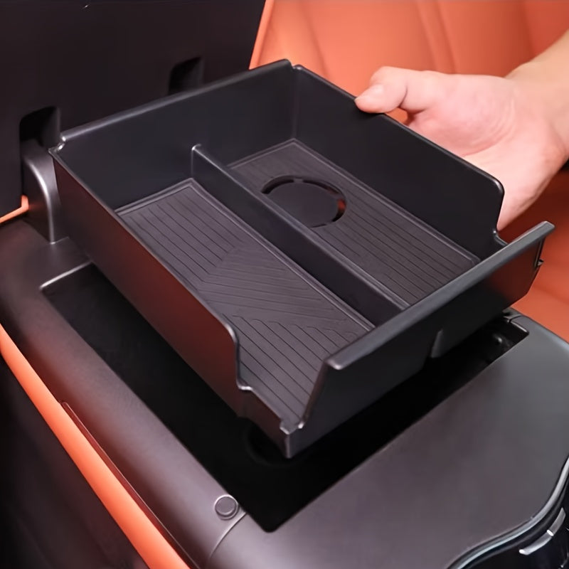 Center Console Storage Box for Car Interior Durable Plastic Multi-Compartment