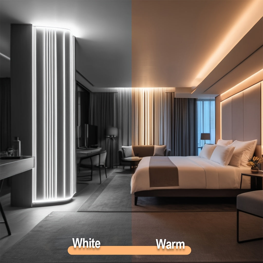 Luces de tira LED de 5V blanco luz cálida para dormitorio, fiesta, fondo de TV, sala de estar, camping