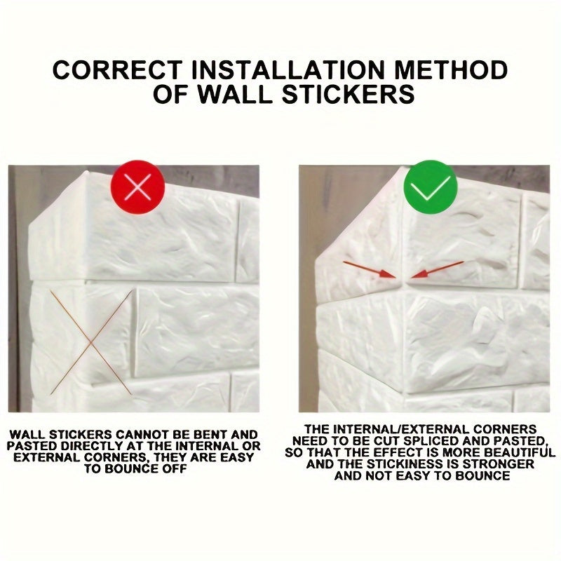 10 dona 3D ko‘chma devor stikerlari, sun’iy g‘isht, suvga chidamli, o‘z-o‘zini yopishtiradigan, yotoqxona va sanoat xonalari uchun