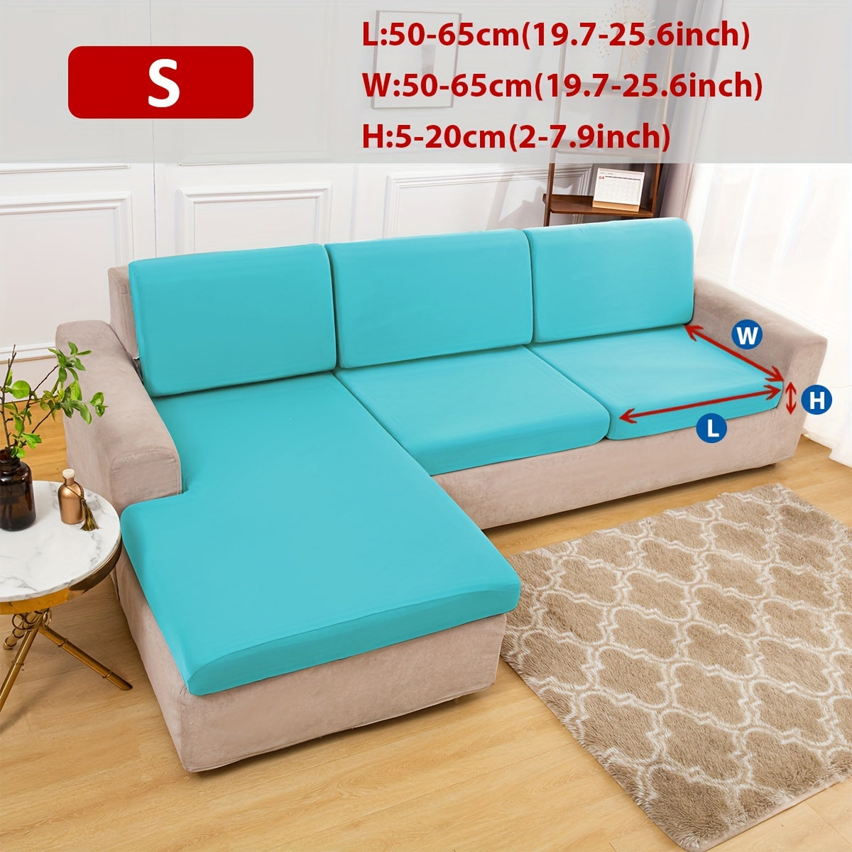 Klassik cho'ziladigan divan qoplamasi, armchair'dan bo'lak divanlargacha mos keladigan elastik lenta slipcover, mashinada yuviladigan polyester va spandeks aralashmasi, bitta o'rindiqdan to'rt o'rindiqli divanlargacha mos keladi.