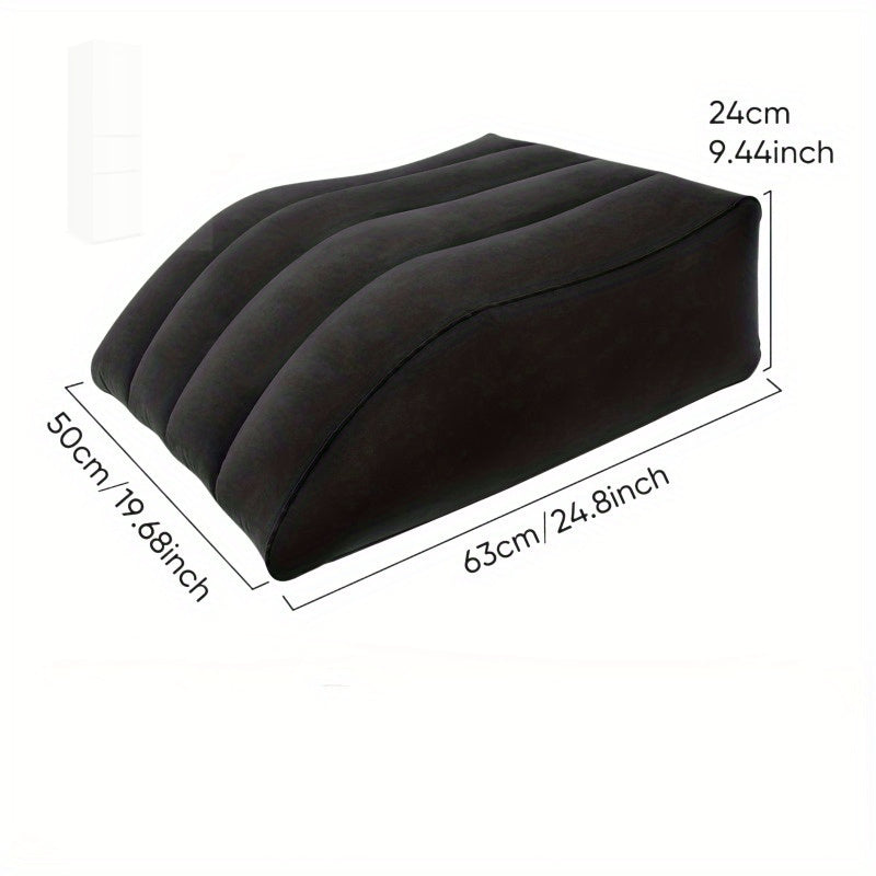 Inflatable Leg Pillow Polyester with Storage Nozzle for Comfort and Recovery