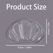 Unisex Transparent Gel Insoles for Pain Relief and Support, Cushions