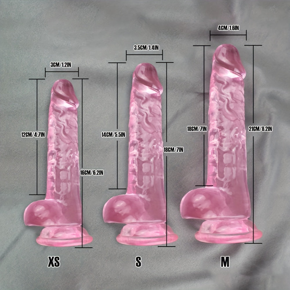 Realistik Silikon Dildo suyuqlik bilan Vaginal va Anal Stimulyatsiya uchun