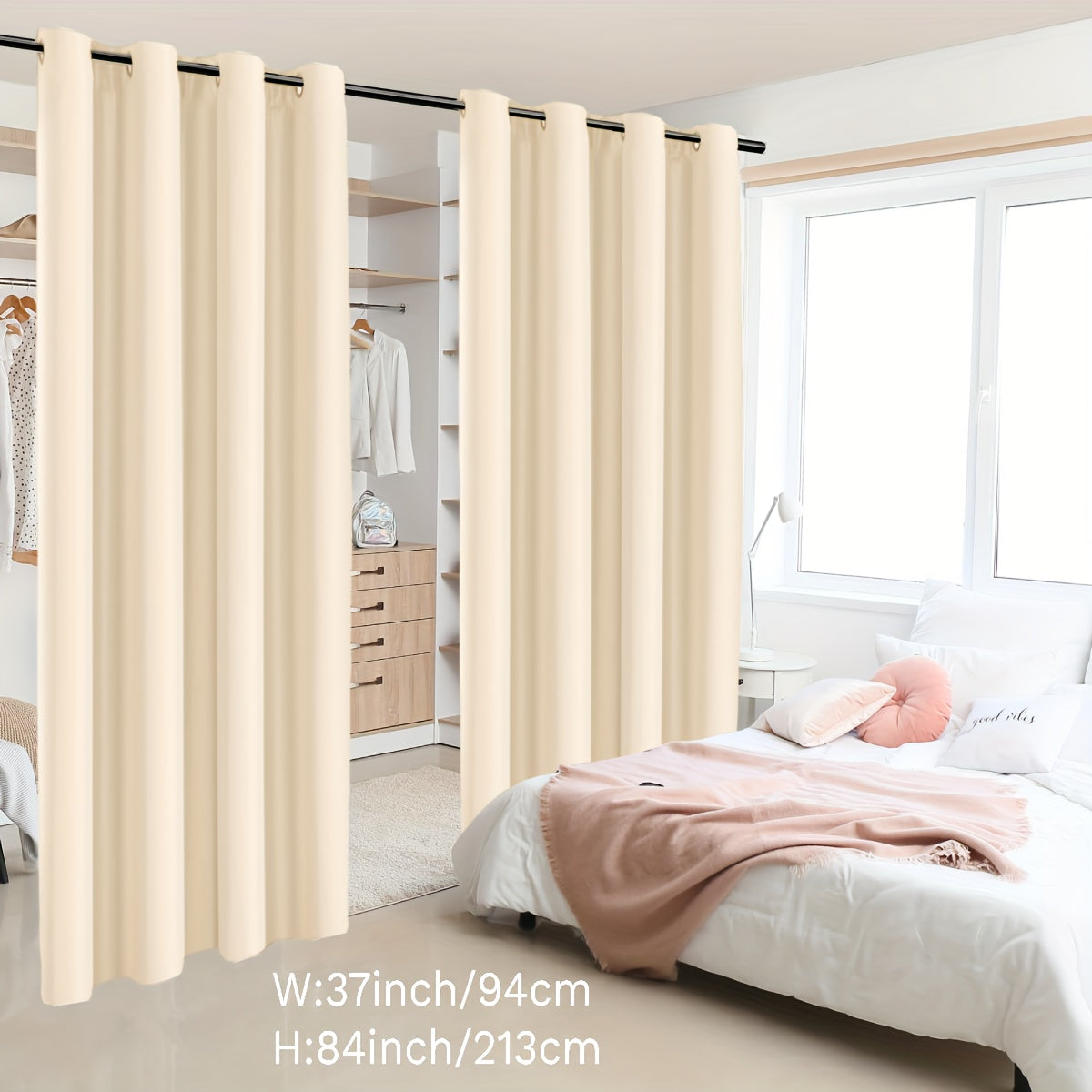 Insulation Room Partition Panel with Coated Insulation and Loop Design for Terrace, 2 Pieces