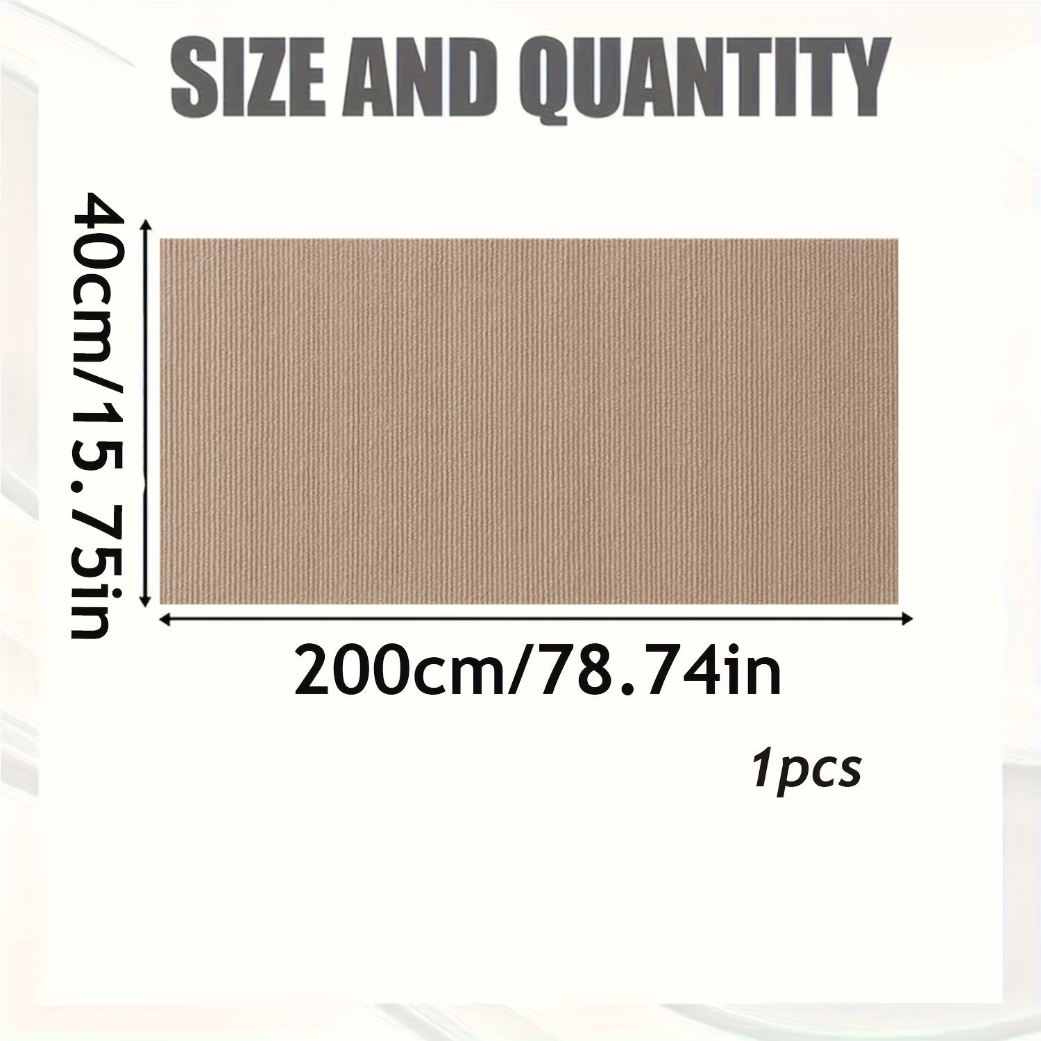 O'z-o'zidan yopishqoq mushuk tirnalish matosi mebellarni himoya qiladi, divanlar, kanepelar va gilamlar uchun moslashtiriladigan sisal pad bilan.