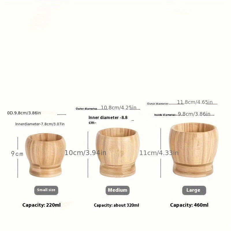 Juego de mortero y maja de bambú para ajo, hierbas y especias, herramienta de cocina