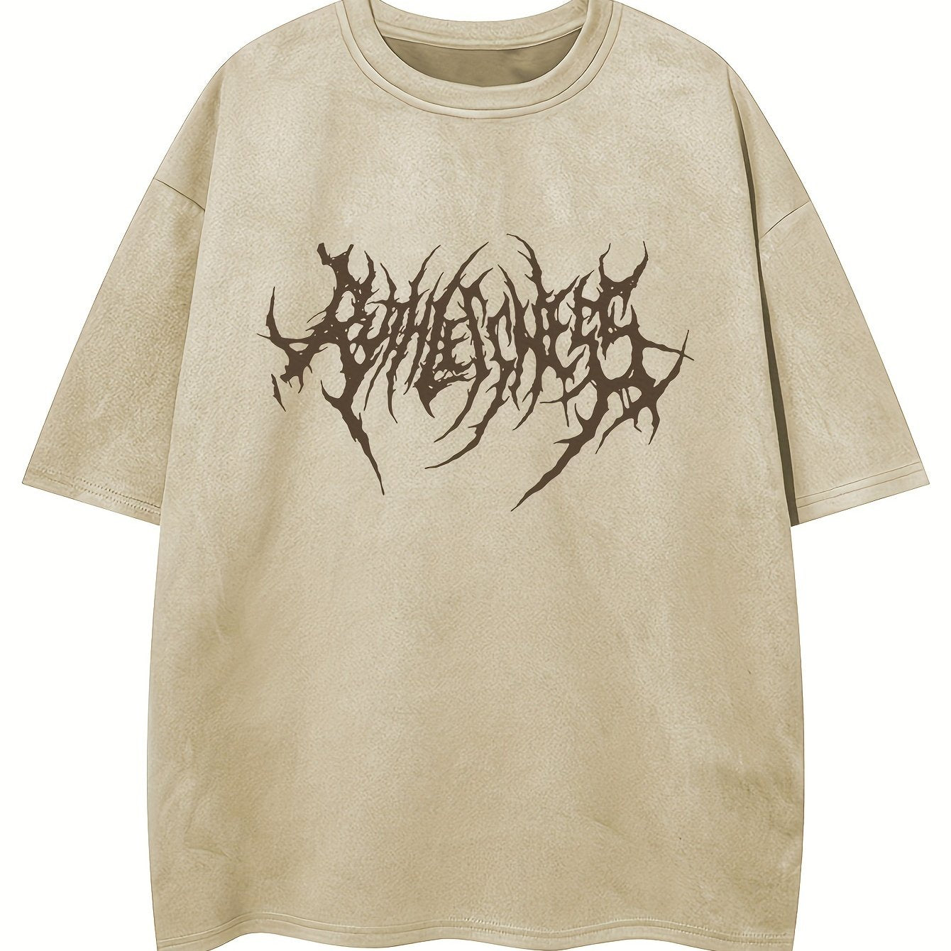 Erkaklar uchun keng geometrik naqshli futbolka, yozgi ko'cha uslubi T-shirti