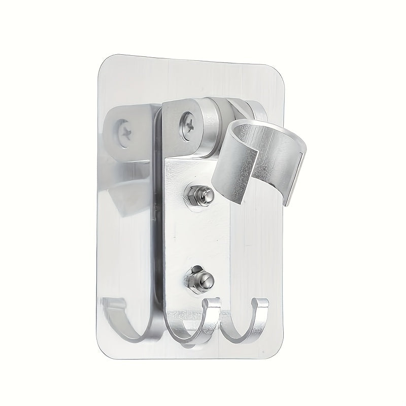 Soporte de cabezal de ducha adhesivo impermeable sin taladro con soporte reforzado para baño