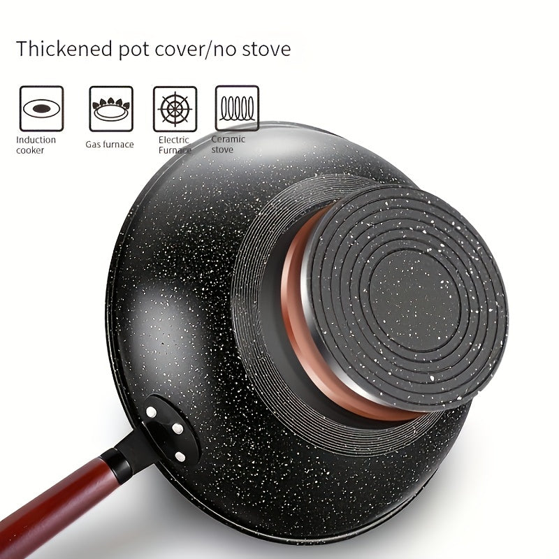 Non-Stick Cookware Set with Woks Stir-Fry Pans Griddle and Skillet for Gas and Induction