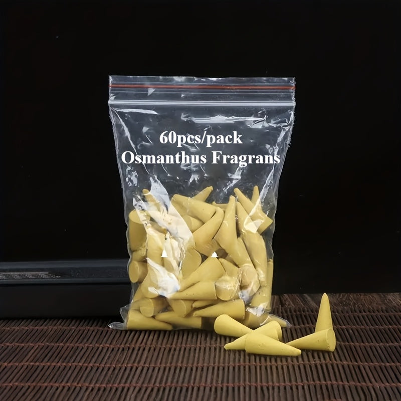 Sandalwood and Rose Scented Incense Cones 3.17oz for Home Meditation Yoga Study