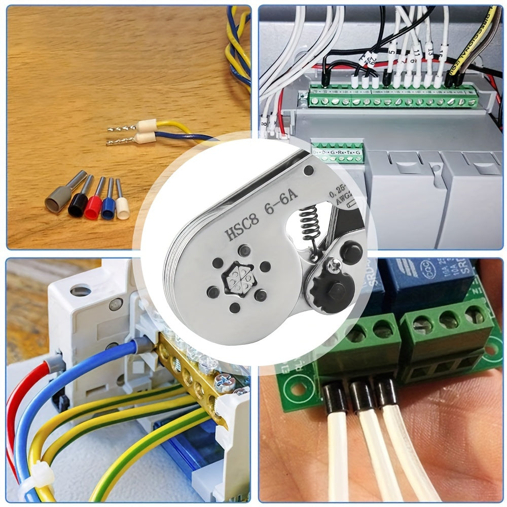 Crimping Tool for Ferrule Sleeves with Carbon Steel Handles