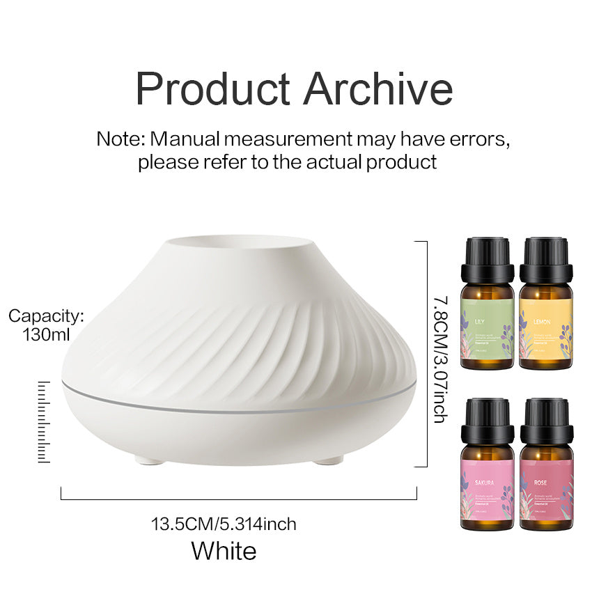 Portable Volcanic Aroma Diffuser with Essential Oil Lamp and Night Light