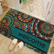 Bohemian Doormat Rug, Machine Washable, Bedroom Living Room Decor