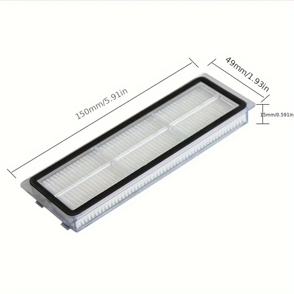 Washable HEPA Filters for Robotic Vacuum Cleaner with Nylon Brush and Deep Cleaning Floating Structure