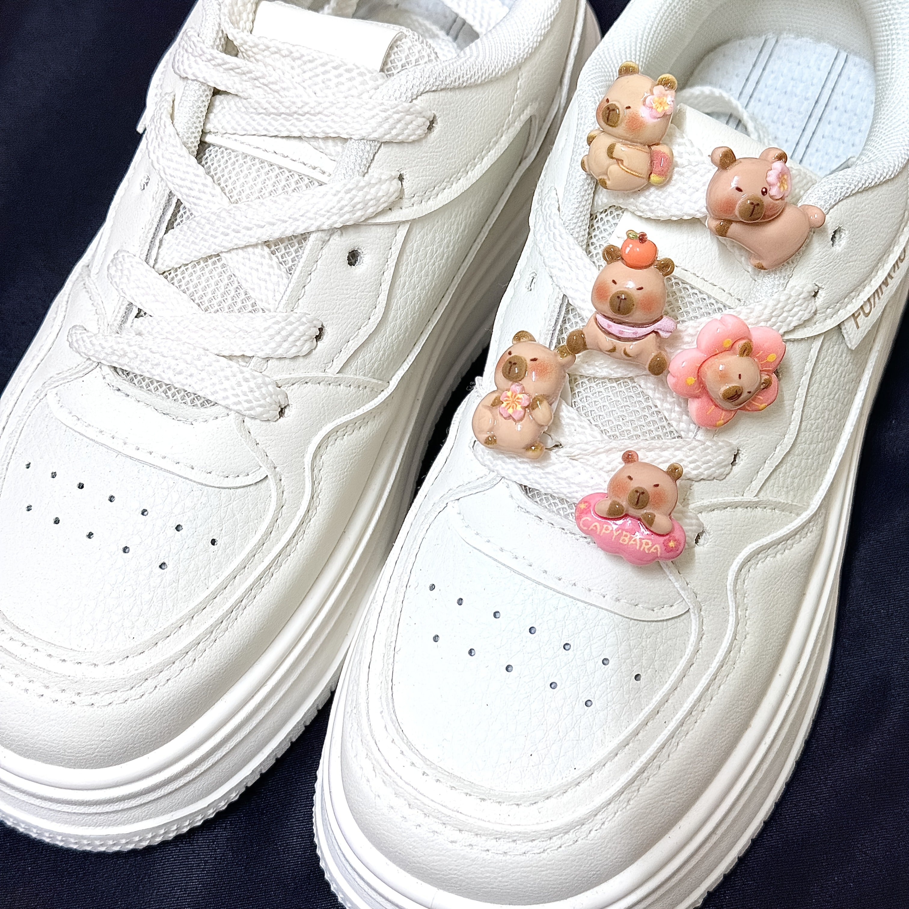 12PCS Cartoon Capybara Shoe Lace Charms Kids Sneaker Shoe Decorations