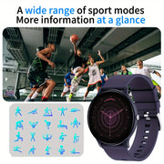 Smartwatch for Men and Women with Wireless Charging Pedometer Calorie Tracker 100+ Exercise Modes Call Function