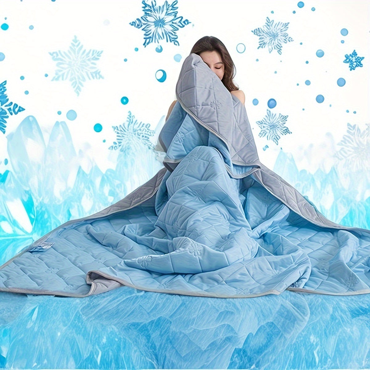 Summer Quilt with Ultrasonic Embossed Design 100% Polyester Breathable Lightweight Cooling Bedding