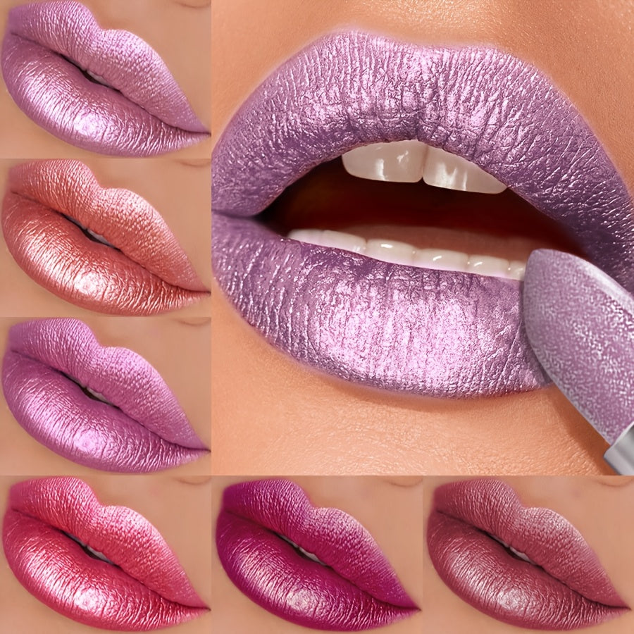 Women's Pearlescent Lipstick High Color Moisturizing Lip Gloss
