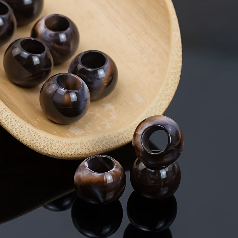 Set of 24 Vintage Resin Buttons Large Holes for Clothing Crafts Sewing Beading