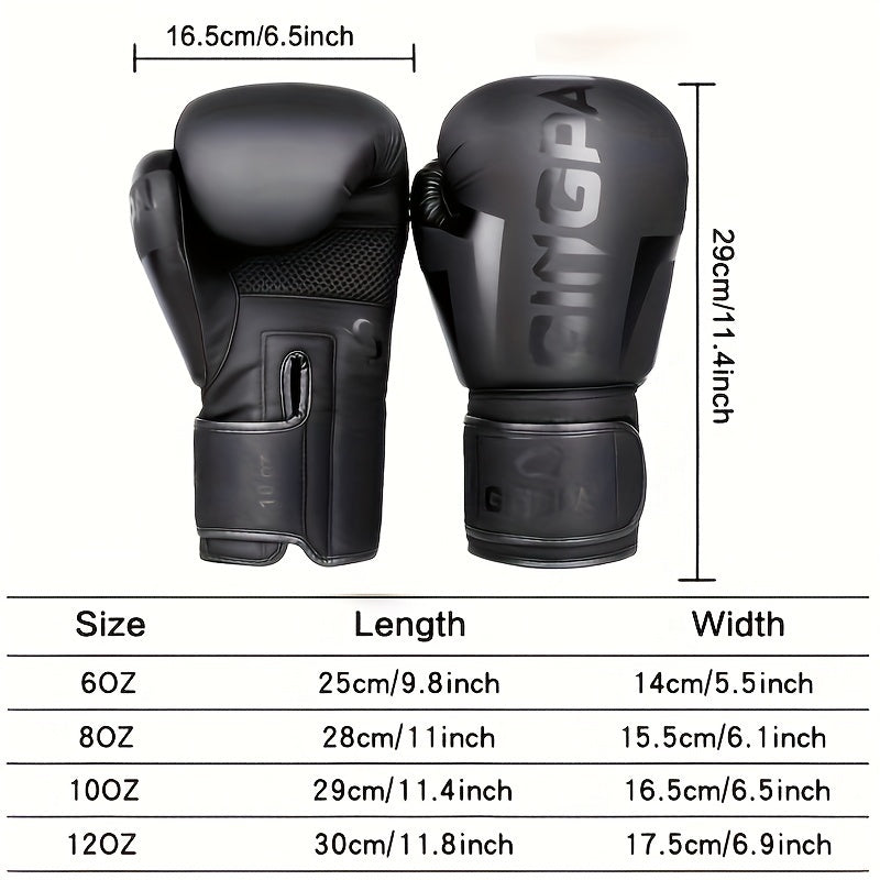 Breathable Adult Boxing Gloves for Men and Women PU Foam Training Sparring Gym