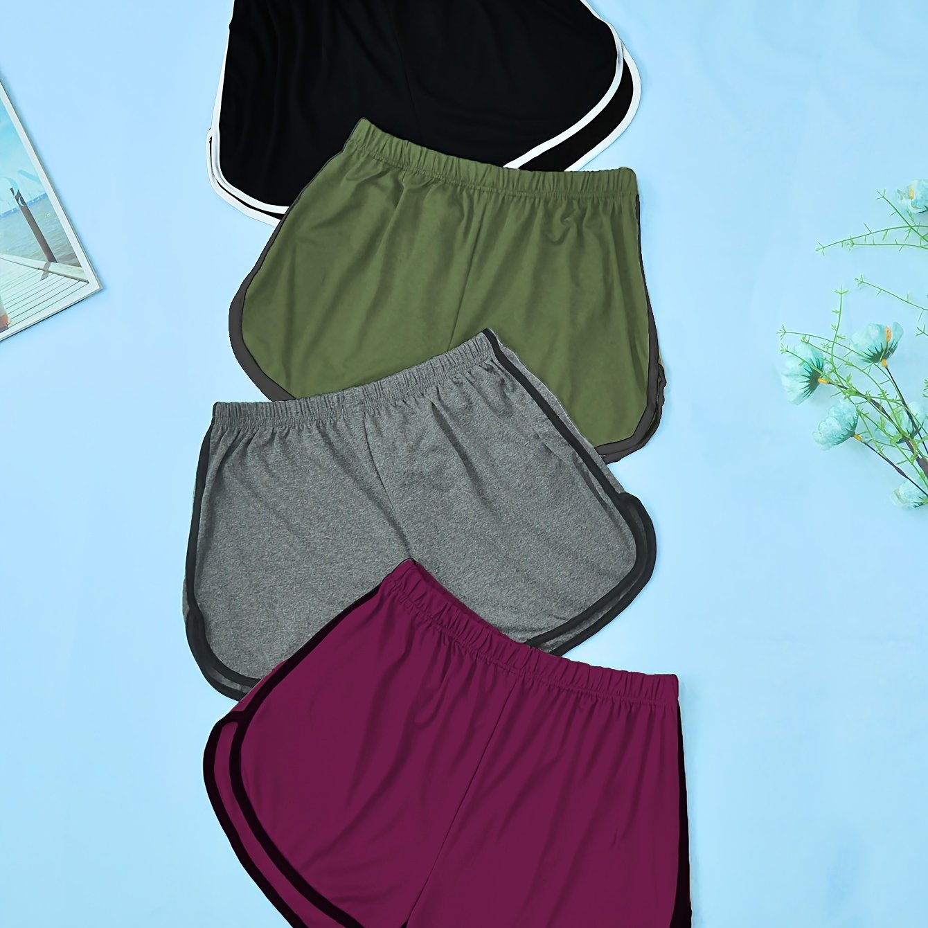 Women's Pajama Pants Set, Casual Slim Fit Shorts, Large Size Nightwear