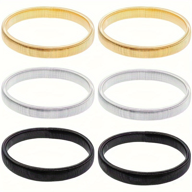 Set of 6 Non-Slip Sleeve Garters for Men and Women Arm Bands