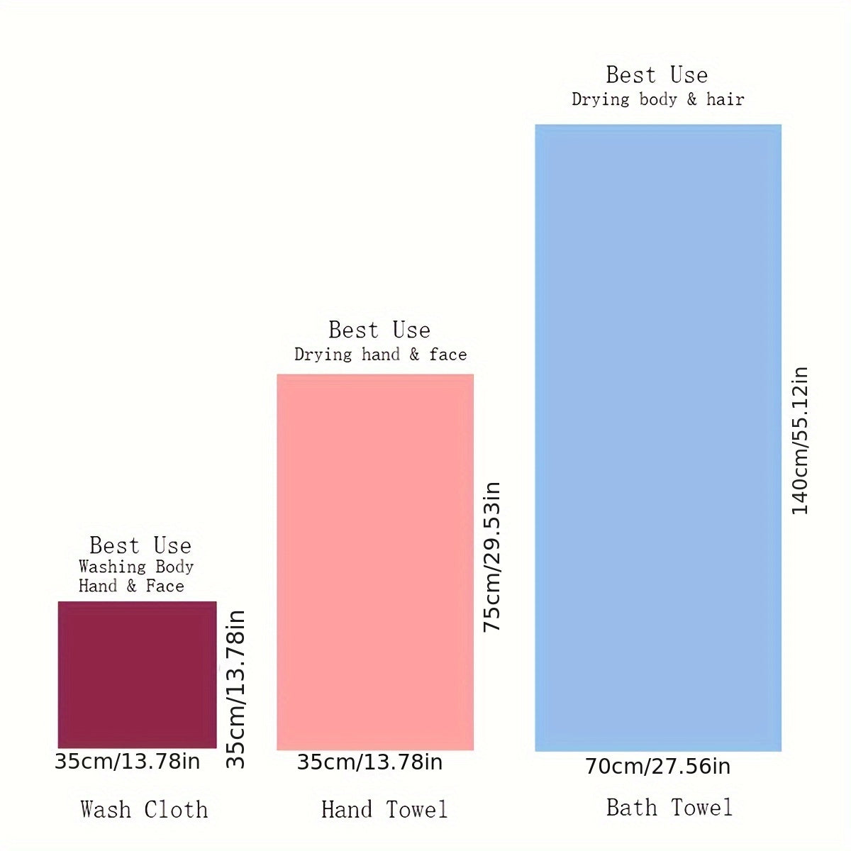 Cotton Linen Towel Set 6-Piece Bath Hand Washcloths White