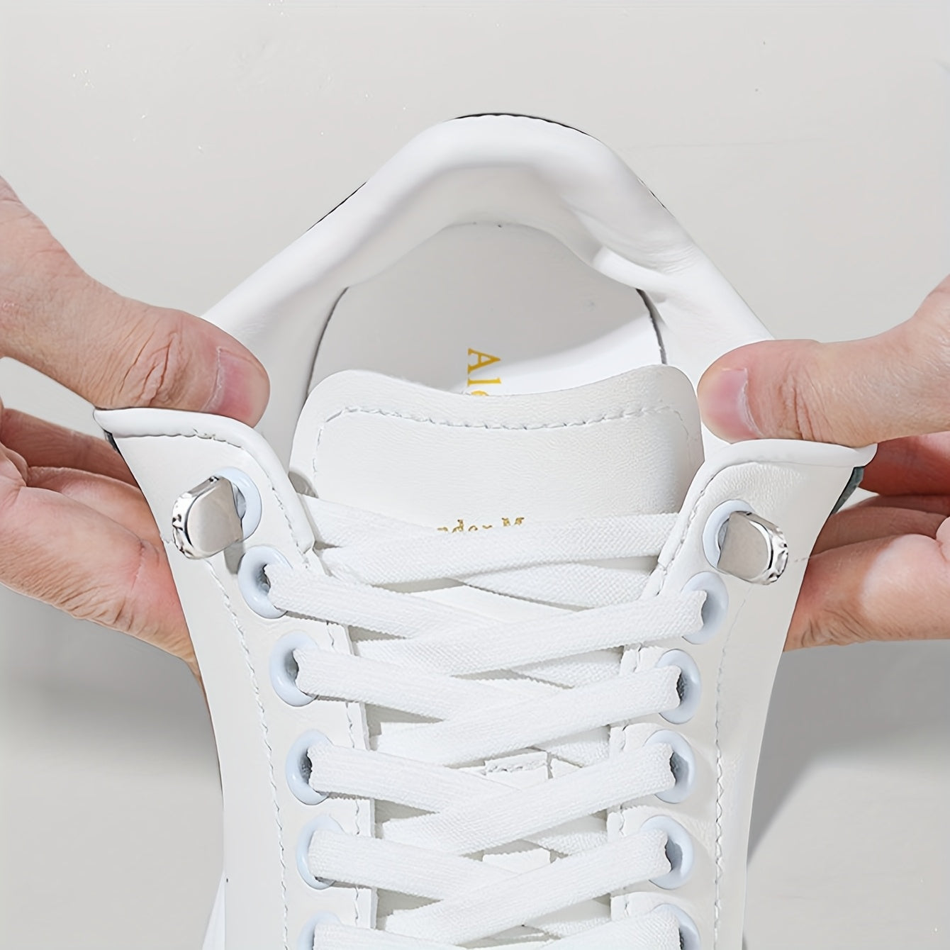 Unisex Polyester Elastic No-Tie Shoelaces for Running and Casual Shoes