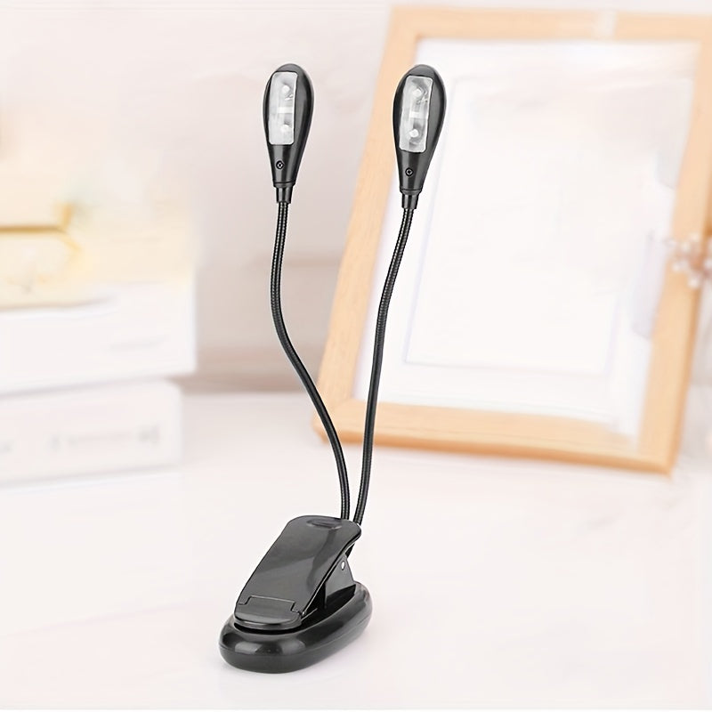 USB va AAA quvvatlangan LED klip-on kitob chirog'i, 4 ta yorqinlik darajasi bilan, kitob ixlosmandlari, pianinochilar, yoshlar, sayohatchilar uchun mukammal.