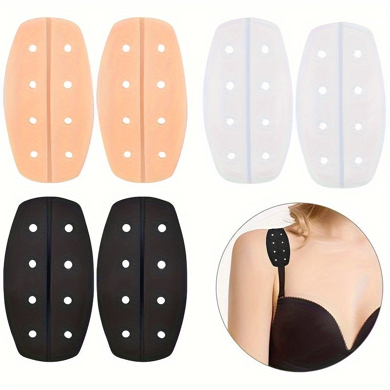 3 Silicone Shoulder Pads for Women's Lingerie Bra Accessories Non-Slip Cushioning