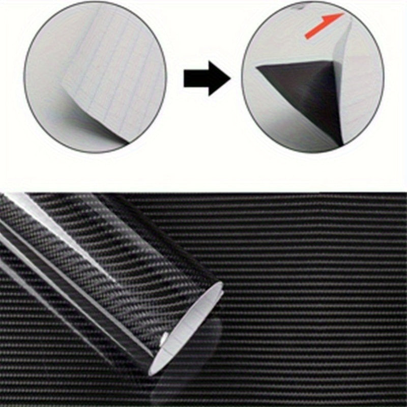Self-Adhesive Carbon Fiber Vinyl Wrap Film for Car Interior Protection